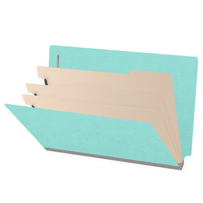 18 Pt. Classification Folders, Full Cut End Tab, Legal Size, 3 Dividers (Box of 10)