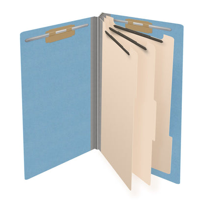 18 Pt. Classification Folders, Full Cut End Tab, Legal Size, 3 Dividers (Box of 10)