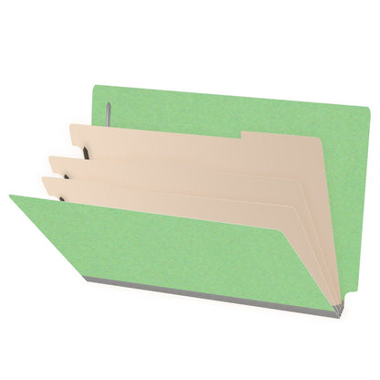18 Pt. Classification Folders, Full Cut End Tab, Legal Size, 3 Dividers (Box of 10)