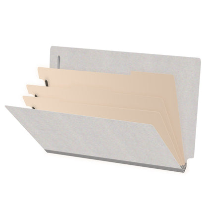 18 Pt. Classification Folders, Full Cut End Tab, Legal Size, 3 Dividers (Box of 10)