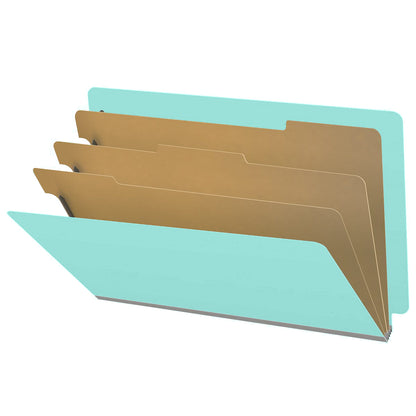 18 Pt. Classification Folders, Full Cut End Tab, Legal Size, 3 Dividers (Box of 10)