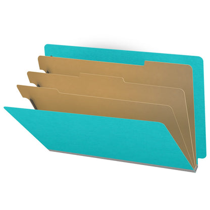 18 Pt. Classification Folders, Full Cut End Tab, Legal Size, 3 Dividers (Box of 10)