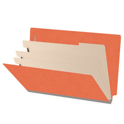 18 Pt. Classification Folders, Full Cut End Tab, Legal Size, 3 Dividers (Box of 10)