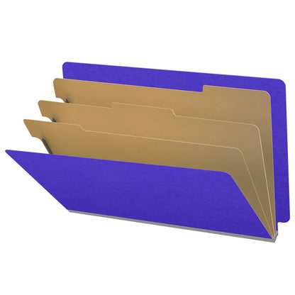 18 Pt. Classification Folders, Full Cut End Tab, Legal Size, 3 Dividers (Box of 10)