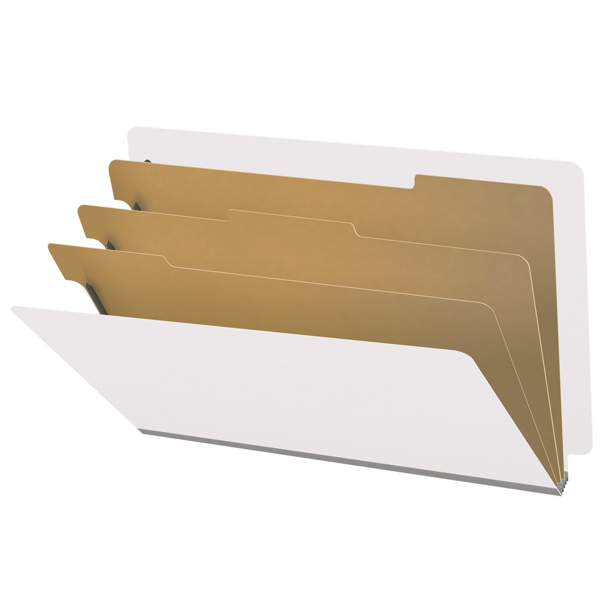 18 Pt. Classification Folders, Full Cut End Tab, Legal Size, 3 Dividers (Box of 10)