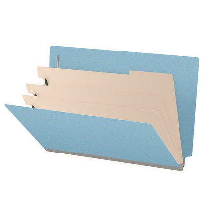 25 Pt. Pressboard Classification Folders, Full Cut End Tab, Legal Size, 3 Dividers (Box of 10)