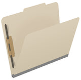 25 Pt. Pressboard Classification Folders, 2/5 Cut ROC Top Tab, Letter Size, Fastener Pos. 1 & 3, 2" Exp. (Box of 25)