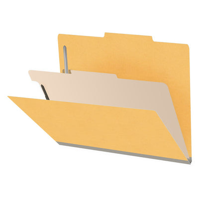 18 Pt. Classification Folders, 2/5 Cut ROC Top Tab, Letter Size, 1 Divider (Box of 10)