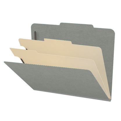 18 Pt. Classification Folders, 2/5 Cut ROC Top Tab, Letter Size, 2 Dividers (Box of 10)