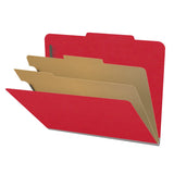 18 Pt. Classification Folders, 2/5 Cut ROC Top Tab, Letter Size, 2 Dividers (Box of 10)