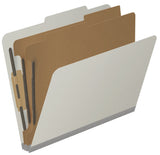 25 Pt. Pressboard Classification Folders, 2/5 Cut ROC Top Tab, Letter Size, 2 Dividers (Box of 10)