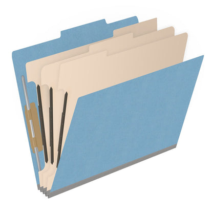 18 Pt. Classification Folders, 2/5 Cut ROC Top Tab, Letter Size, 3 Dividers (Box of 10)