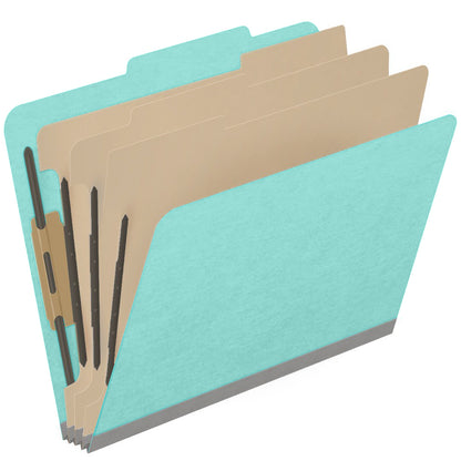 18 Pt. Classification Folders, 2/5 Cut ROC Top Tab, Letter Size, 3 Dividers (Box of 10)