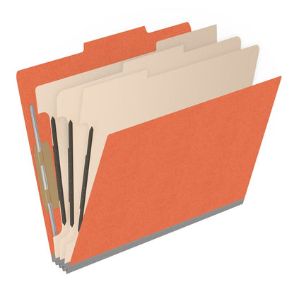 18 Pt. Classification Folders, 2/5 Cut ROC Top Tab, Letter Size, 3 Dividers (Box of 10)