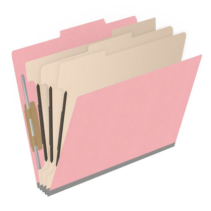18 Pt. Classification Folders, 2/5 Cut ROC Top Tab, Letter Size, 3 Dividers (Box of 10)