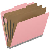 18 Pt. Classification Folders, 2/5 Cut ROC Top Tab, Letter Size, 3 Dividers (Box of 10)