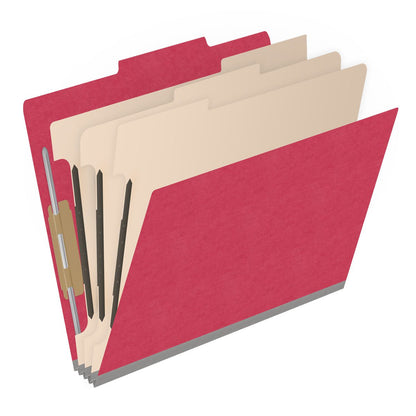 18 Pt. Classification Folders, 2/5 Cut ROC Top Tab, Letter Size, 3 Dividers (Box of 10)