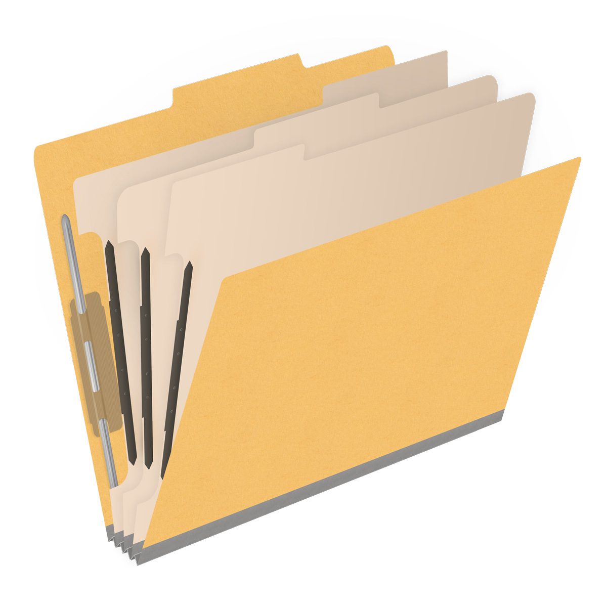 18 Pt. Classification Folders, 2/5 Cut ROC Top Tab, Letter Size, 3 Dividers (Box of 10)