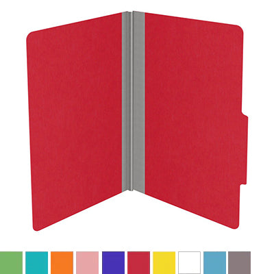 18 Pt. Classification Folders, 2/5 Cut ROC Top Tab, Legal Size (Box of 25)
