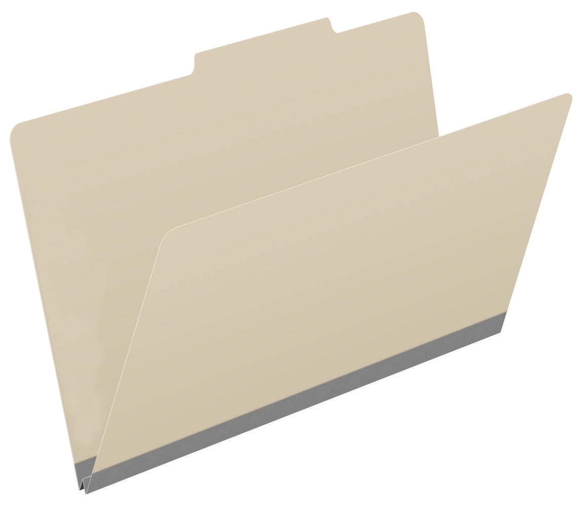 25 Pt. Pressboard Folders, 2/5 Cut ROC Top Tab, Legal Size (Box of 25)
