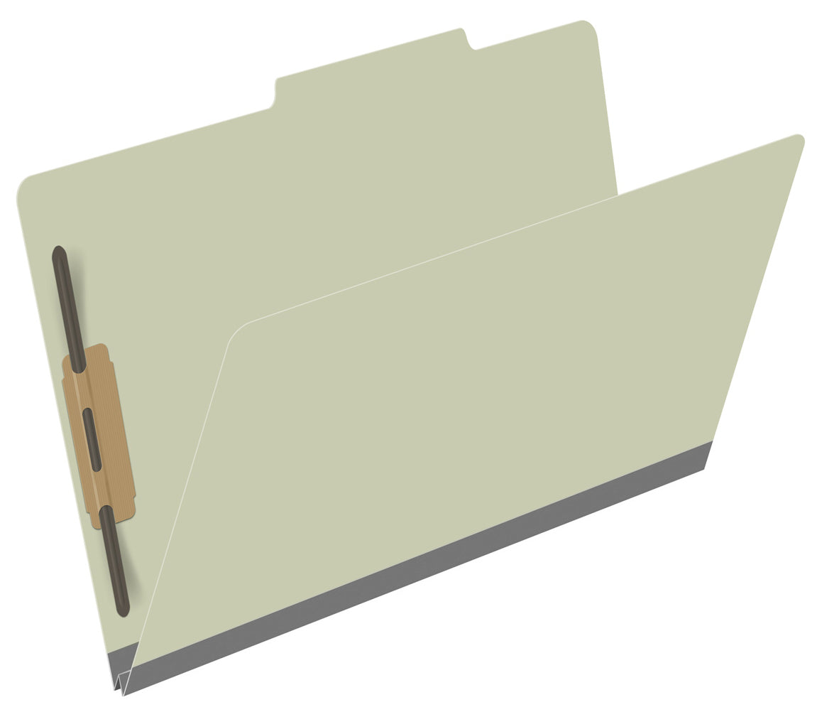 25 Pt. Pressboard Folders, 2/5 Cut ROC Top Tab, Legal Size, Fasteners 1 & 3 (Box of 25)