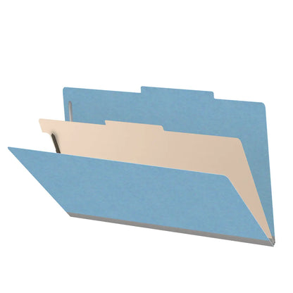 18 Pt. Classification Folders, 2/5 Cut ROC Top Tab, Legal Size, 1 Divider (Box of 10)