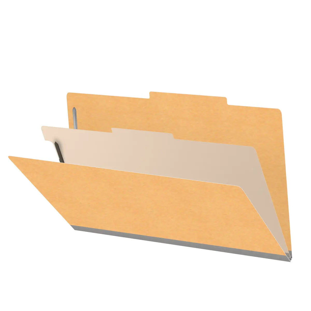 18 Pt. Classification Folders, 2/5 Cut ROC Top Tab, Legal Size, 1 Divider (Box of 10)