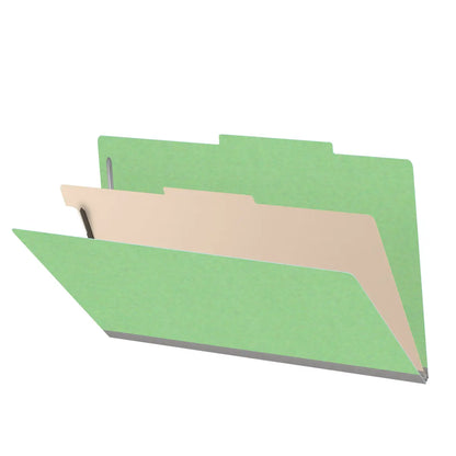 18 Pt. Classification Folders, 2/5 Cut ROC Top Tab, Legal Size, 1 Divider (Box of 10)