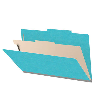 18 Pt. Classification Folders, 2/5 Cut ROC Top Tab, Legal Size, 1 Divider (Box of 10)