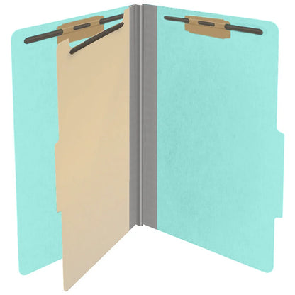 18 Pt. Classification Folders, 2/5 Cut ROC Top Tab, Legal Size, 1 Divider (Box of 10)