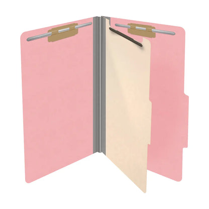 18 Pt. Classification Folders, 2/5 Cut ROC Top Tab, Legal Size, 1 Divider (Box of 10)