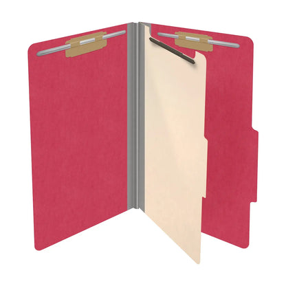 18 Pt. Classification Folders, 2/5 Cut ROC Top Tab, Legal Size, 1 Divider (Box of 10)