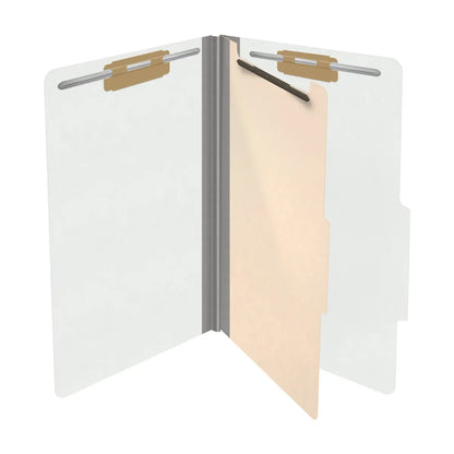 18 Pt. Classification Folders, 2/5 Cut ROC Top Tab, Legal Size, 1 Divider (Box of 10)