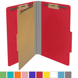18 Pt. Classification Folders, 2/5 Cut ROC Top Tab, Legal Size, 1 Divider (Box of 10)