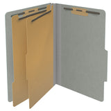 18 Pt. Classification Folders, 2/5 Cut ROC Top Tab, Legal Size, 2 Dividers (Box of 10)