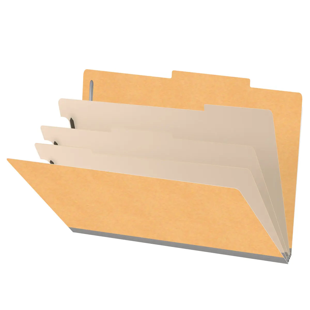 18 Pt. Classification Folders, 2/5 Cut ROC Top Tab, Legal Size, 3 Dividers (Box of 10)