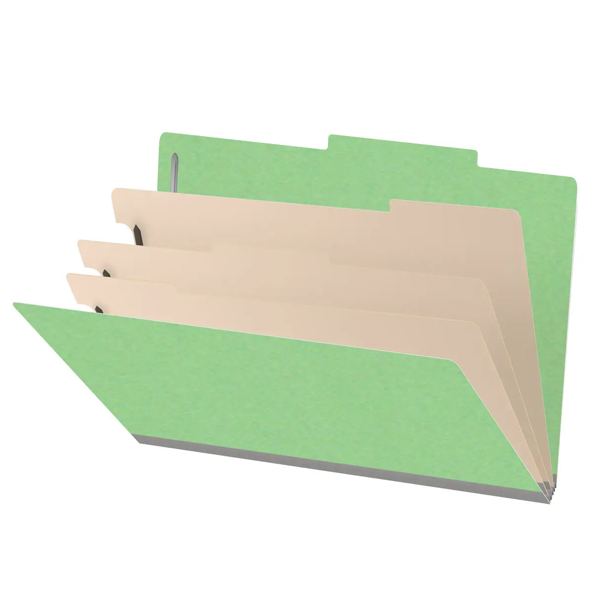 18 Pt. Classification Folders, 2/5 Cut ROC Top Tab, Legal Size, 3 Dividers (Box of 10)