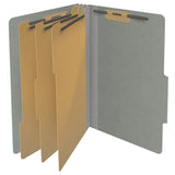 18 Pt. Classification Folders, 2/5 Cut ROC Top Tab, Legal Size, 3 Dividers (Box of 10)