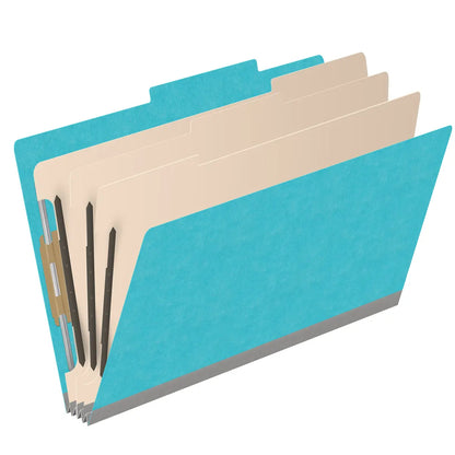 18 Pt. Classification Folders, 2/5 Cut ROC Top Tab, Legal Size, 3 Dividers (Box of 10)