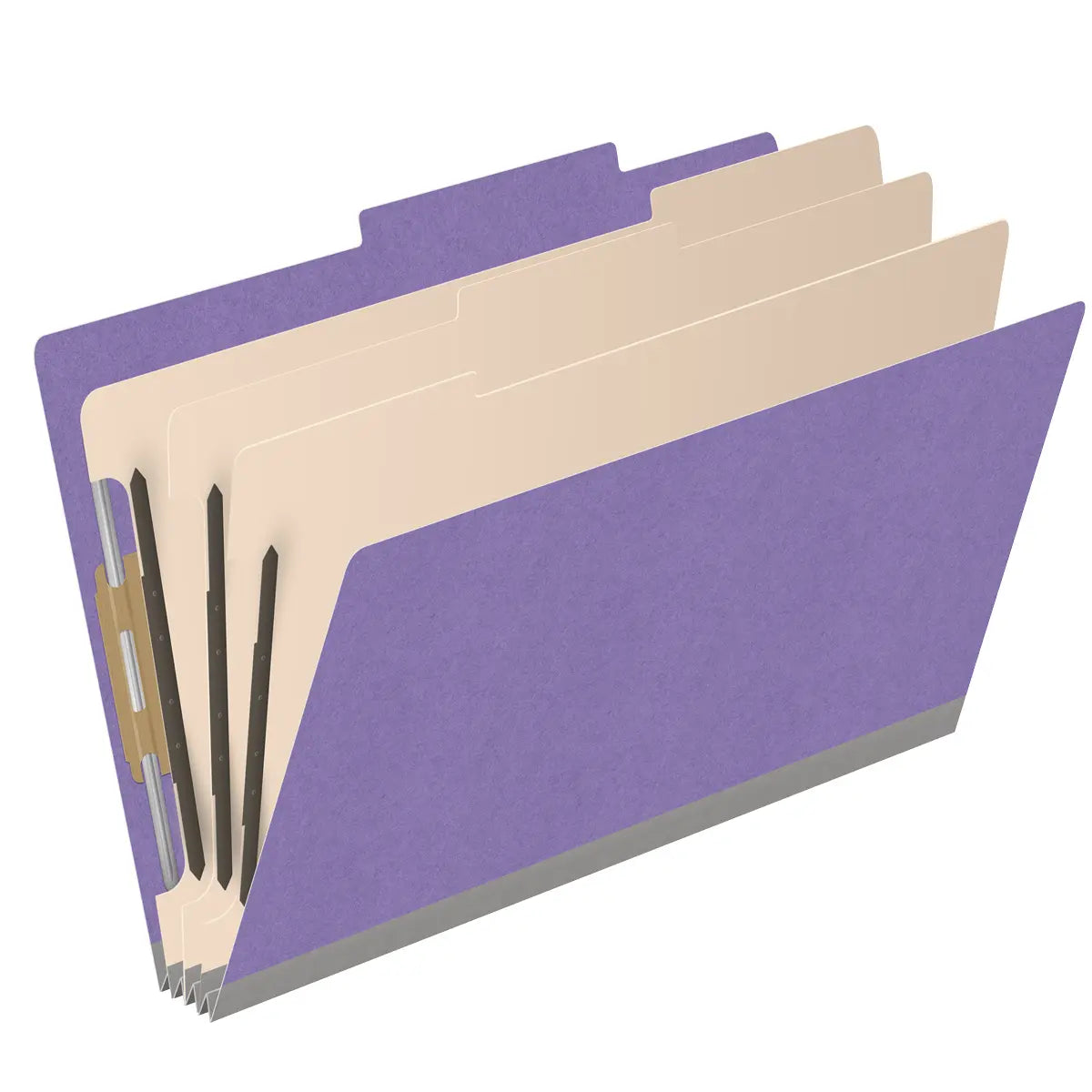 18 Pt. Classification Folders, 2/5 Cut ROC Top Tab, Legal Size, 3 Dividers (Box of 10)