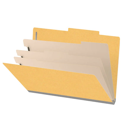 18 Pt. Classification Folders, 2/5 Cut ROC Top Tab, Legal Size, 3 Dividers (Box of 10)