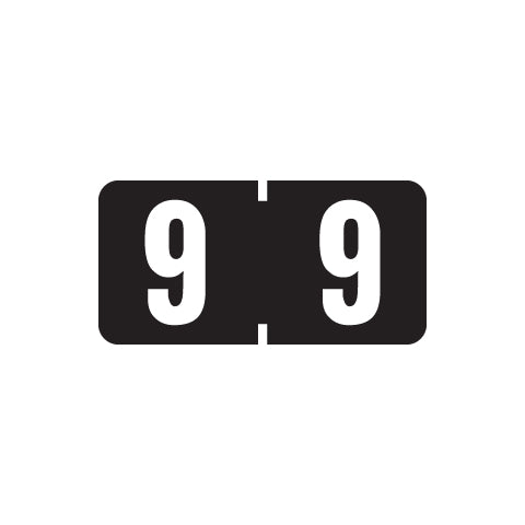 Smead ETSN "9" Labels 1/2" X 1" Laminated- Pack of 250