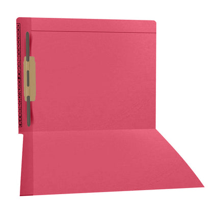 11 pt Kardex Match Folder, Reinforced Top and End Tab with A-Z Scale Printed on Left End Tab, Letter Size, Fastener Pos #3 (Box of 50)