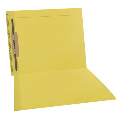 11 pt Kardex Match Folder, Reinforced Top and End Tab with A-Z Scale Printed on Left End Tab, Letter Size, Fastener Pos #3 (Box of 50)