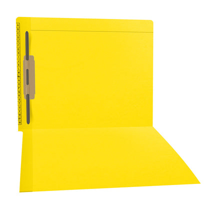 11 pt Kardex Match Folder, Reinforced Top and End Tab with A-Z Scale Printed on Left End Tab, Letter Size, Fastener Pos #3 (Box of 50)