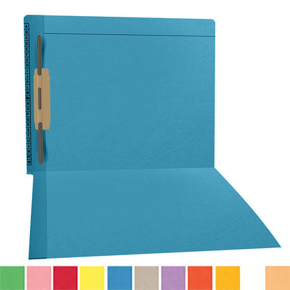 11 pt Kardex Match Folder, Reinforced Top and End Tab with A-Z Scale Printed on Left End Tab, Letter Size, Fastener Pos #3 (Box of 50)