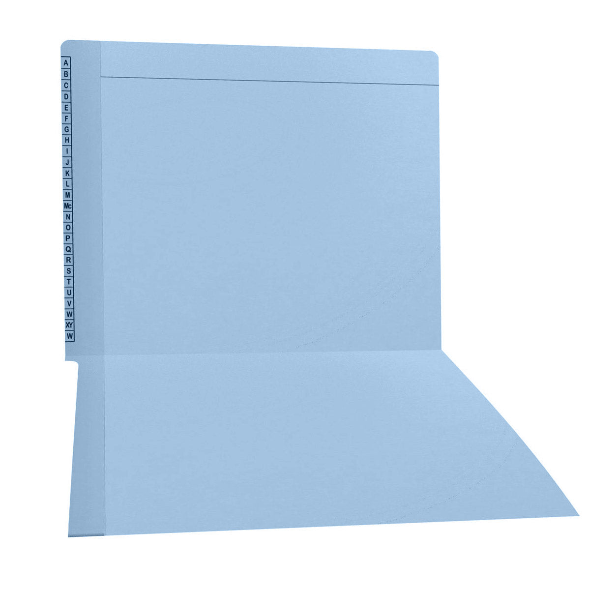 11 pt Kardex Match Folder, Reinforced Top and End Tab with A-Z Scale Printed on Left End Tab, Letter Size (Box of 100)