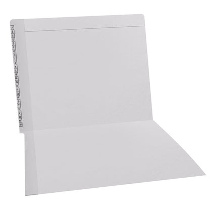 11 pt Kardex Match Folder, Reinforced Top and End Tab with A-Z Scale Printed on Left End Tab, Letter Size (Box of 100)