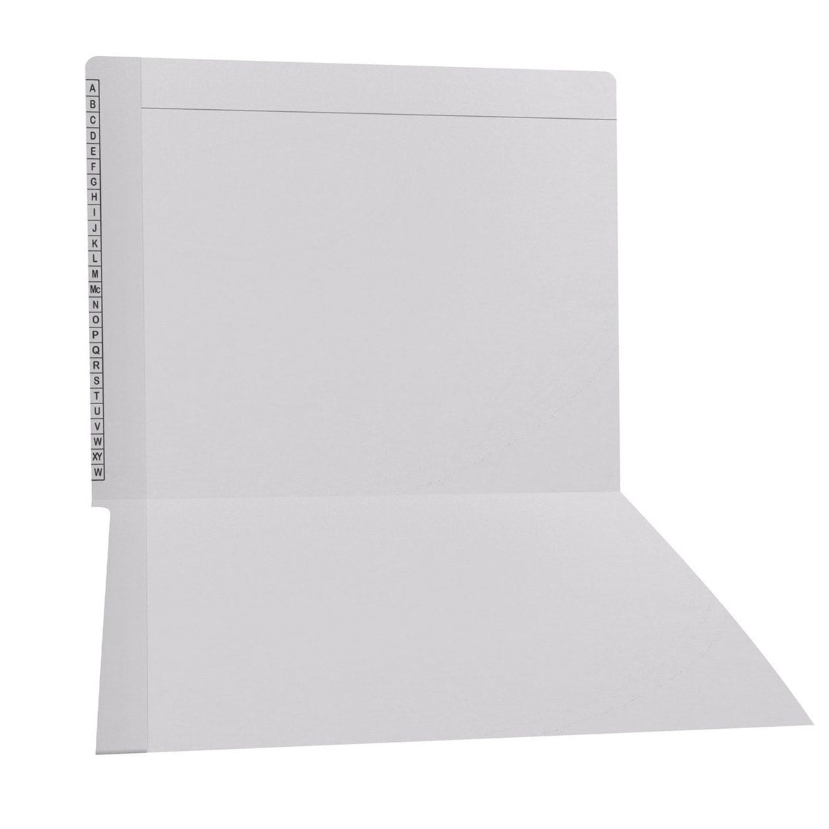 11 pt Kardex Match Folder, Reinforced Top and End Tab with A-Z Scale Printed on Left End Tab, Letter Size (Box of 100)