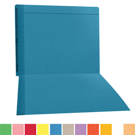 11 pt Kardex Match Folder, Reinforced Top and End Tab with A-Z Scale Printed on Left End Tab, Letter Size (Box of 100)